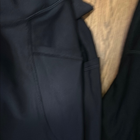 Old Navy maternity Black and Navy Leggings - Picture 3 of 5